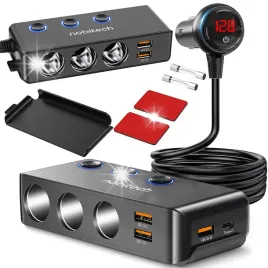 rozdzielacz-gniazda-zapalniczki-ladowarka-samochodowa-12-24v-3xusb-ubs-c-pd
