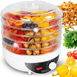 suszarka-spozywcza-stella-5-sit-do-grzybow-owocow-ziol-regulacja-250w-biala
