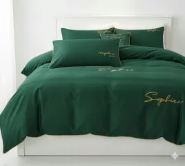 elegancka-zielona-posciel-haftowana-lamowka-haft-160x200cm-komfort-i-styl