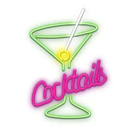 neon-plexi-led-napis-cocktails-roz-zielony-koktajl-ledowy-forever