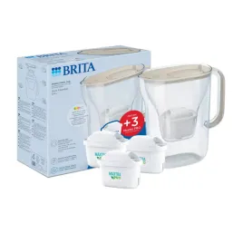dzbanek-filtrujacy-brita-style-essential-24l-piaskowy-z-3-wkladami-maxtra