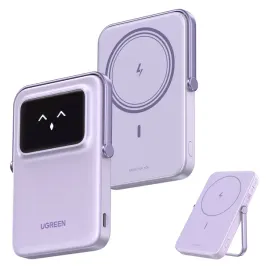 powerbank-magnetyczny-5000mah-ugreen-uno-pb571-usb-c-fioletowy