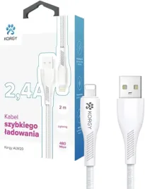 korgy-alw20-kabel-usb-apple-lightning-2m-bialy