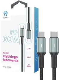 korgy-ccb20-kabel-usb-typ-c-usb-typ-c-2m-czarny
