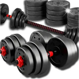 hantle-regulowane-bitumiczne-sztanga-40kg-zestaw-hantli-2x20kg-mega-zestaw