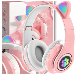 sluchawki-bezprzewodowe-bluetooth-radio-fm-mp3-kocie-uszy-podswietlenie-led