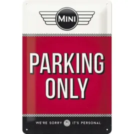 tablica-plakat-mini-cooper-parking-only-blaszany