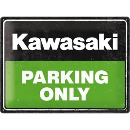 szyld-motocyklowy-metalowy-kawasaki-parking-only