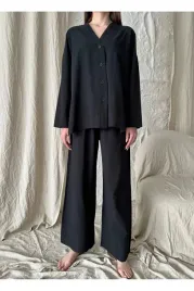 czarny-komplet-damski-len-bluza-i-spodnie-dlugie-m-5ha