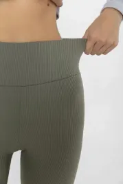 legginsy-damskie-z-elastycznej-dzianiny-z-wysokim-stanem-khaki-xl-5ha