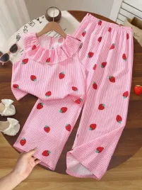 shein-rozowy-komplet-dziewczecy-z-wzorem-top-i-spodnie-128-134-1ma