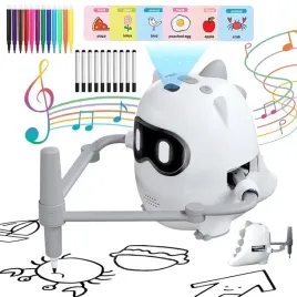 interaktywny-rysunek-robot-dla-dzieci-edukacyjny-zestaw-200-kartek-markerow