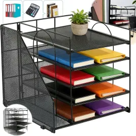 organizer-metalowy-przybornik-biurowy-sorter-polka-na-dokumenty-5-szuflad