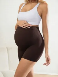 shein-brazowe-legginsy-ciazowe-wysoki-stan-krotkie-m-1ma