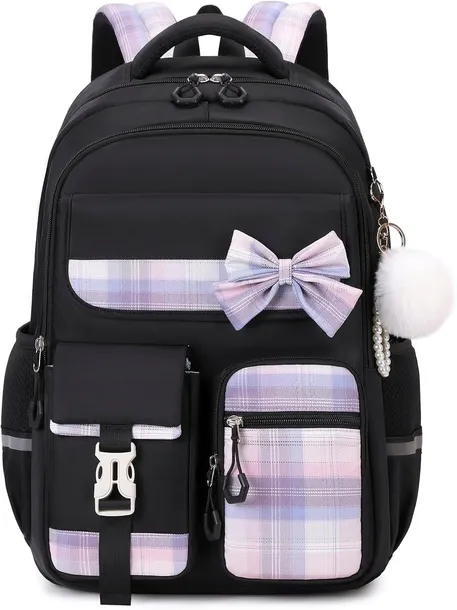 PLECAK SZKOLNY DZIEWCZĘCY KAWAII 22L NA LAPTOP A4 WODOODPORNY