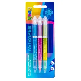 zakreslacz-i-cienkopis-astrapen-2w1-neon-blister-3-szt