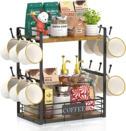 organizator-kuchenny-2-poziomy-wielofunkcyjny-stojak-regal-polka-vintage