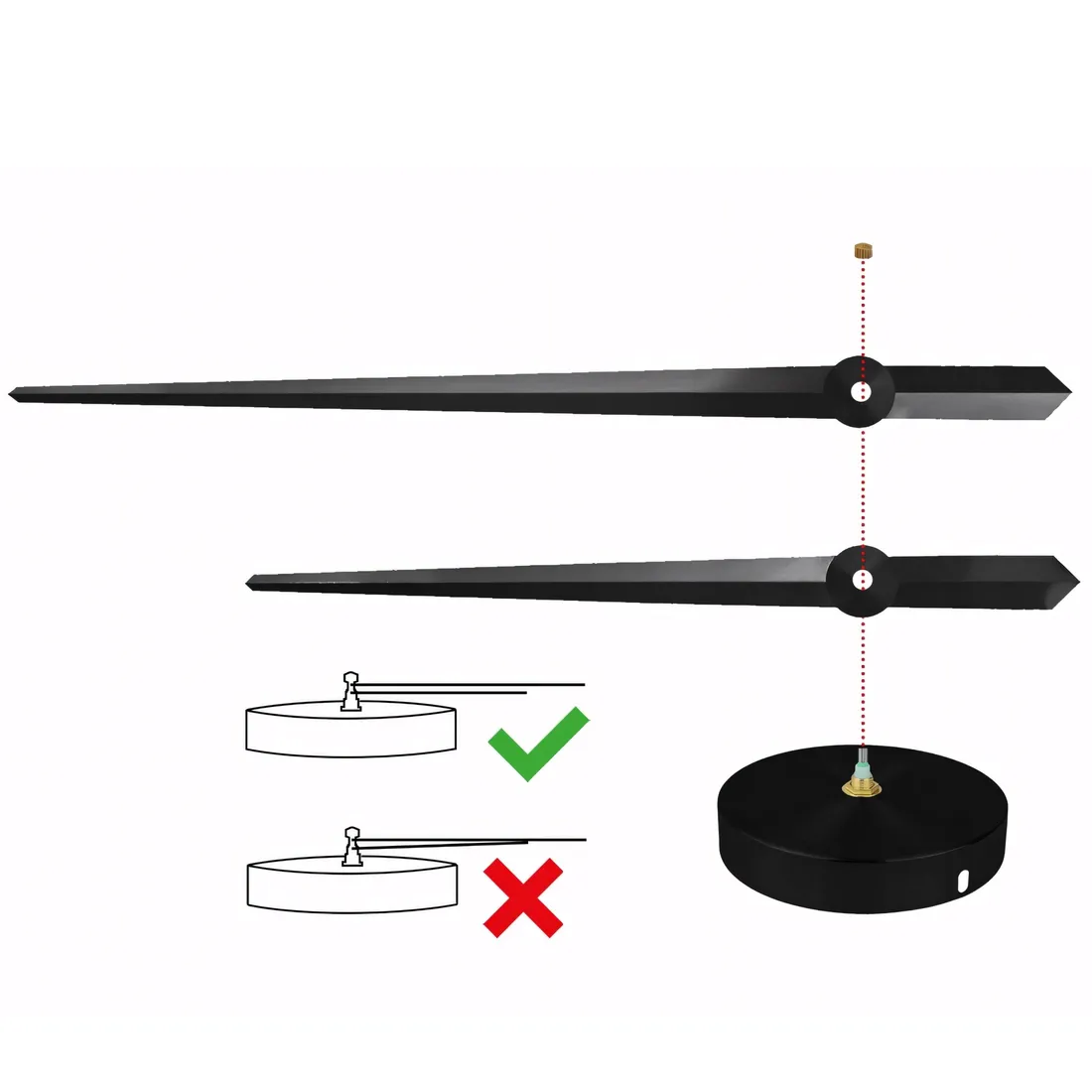 zegar-scienny-retoo-czarny-130cm-linia-zegar-retoo