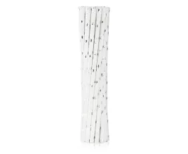 slomki-rurki-do-picia-papierowe-biale-w-srebrne-blyszczace-gwiazdki-12-szt