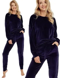 taro-3061-dres-welurowy-brenda-bawelna-navy-l-40