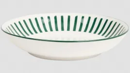 talerz-gleboki-21cm-bialo-zielone-paski