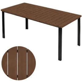 stol-ogrodowy-tarasowy-180x90-cm-imitacja-drewna-polywood-brazowy