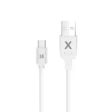 maxlife-kabel-usb-usb-c-05-m-3a-bialy