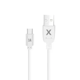maxlife-kabel-usb-usb-c-05-m-3a-bialy