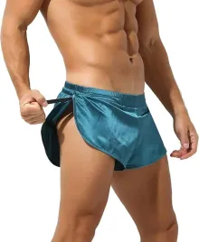 meskie-bokserki-satynowe-jockstrap-qiati-zielone-m