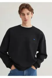 mavi-czarna-bluza-meska-bawelniana-z-okraglym-dekoltem-bez-nadruku-xl-5ha