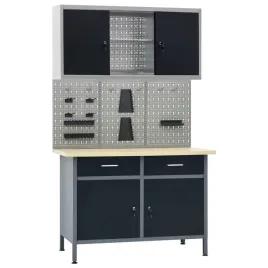 zestaw-warsztatowy-stol-panele-scienne-szafka-czarno-szary-120x60x8