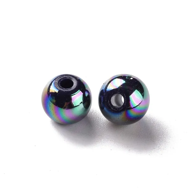 Koraliki Akrylowe Kule Kulki Opalizujące 8mm 20szt