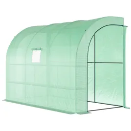 zielona-nowoczesna-tunelowa-szklarnia-ogrodowa-300x150x213-cm