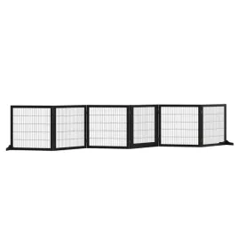 drewniane-ogrodzenie-pawhut-432x36x70-cm-czarne-6-paneli