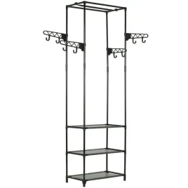 stojak-na-ubrania-z-3-polkami-i-4-haczykami-stalowy-czarny-55x285x175