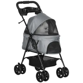 wozek-dla-psow-pawhut-szary-67x45x96-cm-dla-malych-psow-do-4-kg