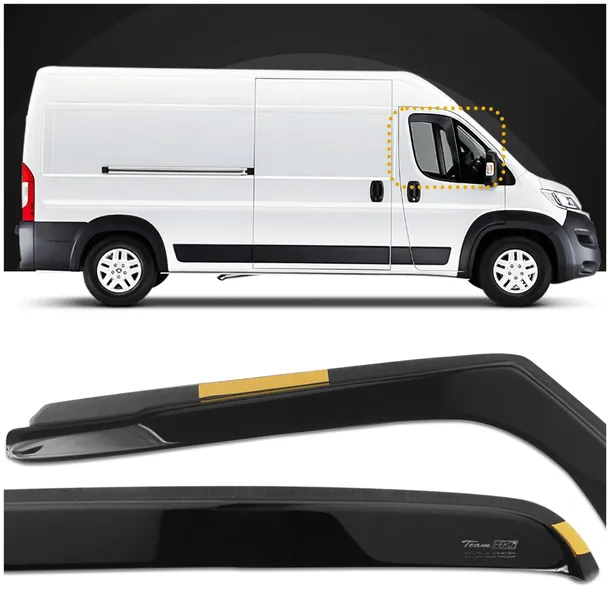 Owiewki osłony szyb bocznych HEKO do FIAT DUCATO III 2006- | 2 szt