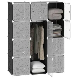 diy-szafa-homcom-czarna-biala-111x47x145-cm-2-duze-i-9-malych-szescian