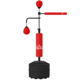 worek-bokserski-homcom-88x50x160-230-cm-czerwony-z-regulacja-wysokosci