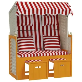 lezak-plazowy-z-baldachimem-i-podnozkami-czerwono-bialy-115x55x133-1