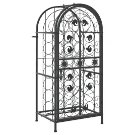 stojak-na-33-butelki-wina-kuty-zelazo-zamkniety-czarny-45x36x100-cm