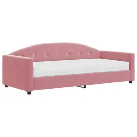 rozowa-lezanka-2-w-1-z-materacem-222-x-100-x-75-cm