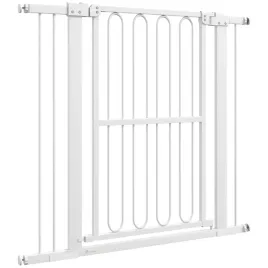 bramka-dla-psow-pawhut-regulowana-76-104-cm-wysokosc-94-cm-bialy