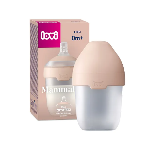 BUTELKA DO KARMIENIA LOVI MAMMAFEEL 150ml ZE SMOCZKIEM DYNAMICZNYM 0m+