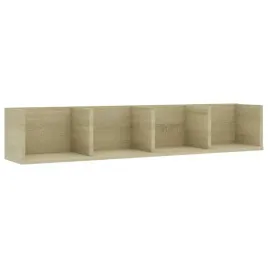polka-scienna-na-plyty-cd-dvd-4-przegrody-dab-sonoma-100x18x18-cm