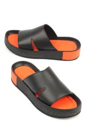 damskie-klapki-casual-czarne-z-pomaranczowa-wkladka-na-platformie-39-5ha