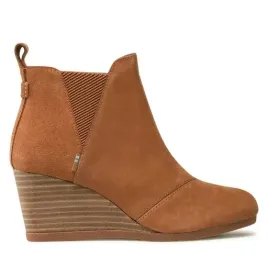 toms-botki-damskie-brazowe-skorzane-koturn-42-ztl