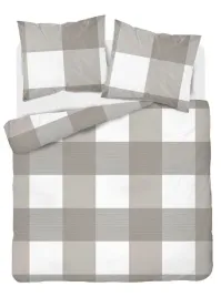 posciel-220x200cm-bawelna-100percent-kratka-bezowa