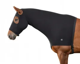 ochrona-na-szyje-i-glowe-dla-konia-qhp-elastic-zipper-elastyczna-czarna-l