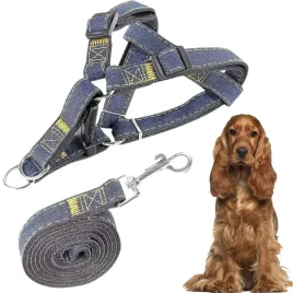petstory-smycz-szelki-dla-psa-kota-regulowane-roz-m-jeansowe-32-50-cm